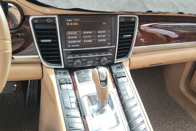 Used Porsche Panamera 2013 Panamera Platinum Edition 3.6L Audio And AC Panel