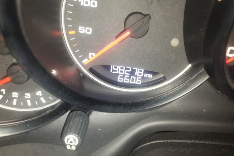 Used Porsche Panamera  Odometer Close Up