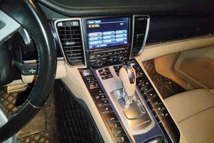 Used Porsche Panamera 2013 Panamera Platinum Edition 3.6L Audio And AC Panel