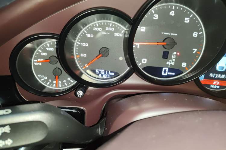 Used Porsche Panamera  Odometer Close Up