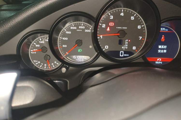Used Porsche Panamera  Odometer Close Up