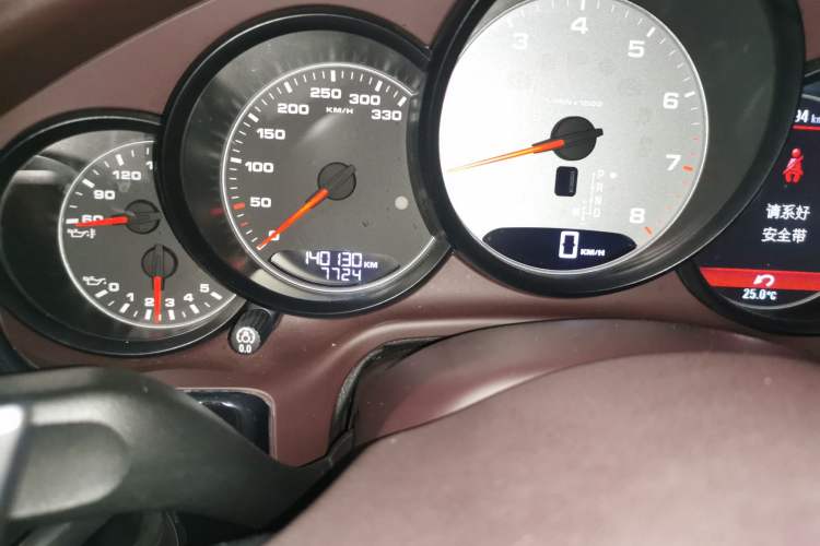 Used Porsche Panamera 2014 Panamera S Executive 3.0T Odometer Close Up