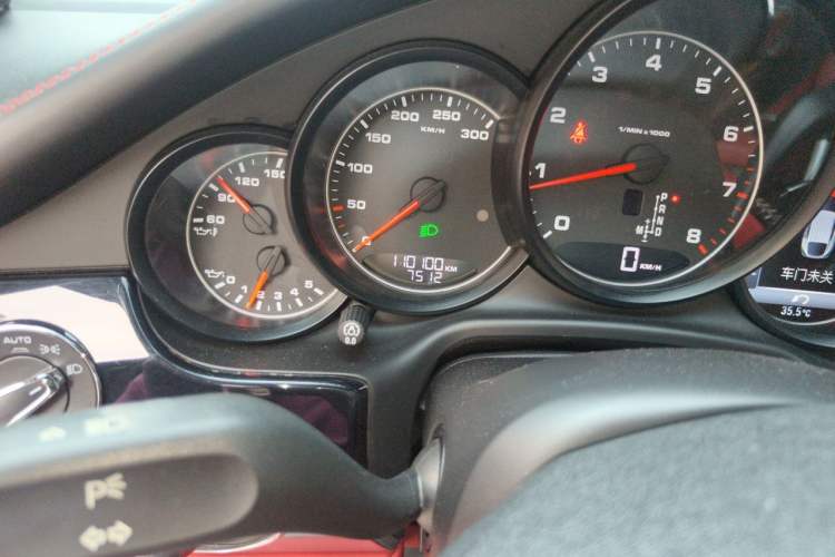 Used Porsche Panamera  Odometer Close Up