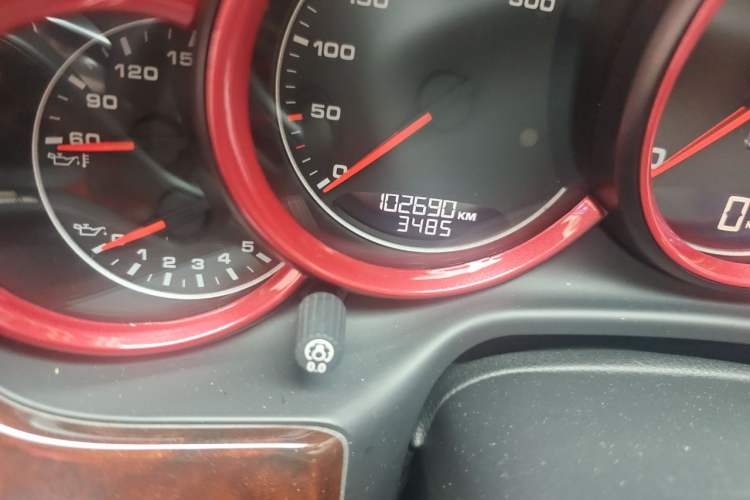 Used Porsche Panamera 2014 Panamera 3.0T Odometer Close Up
