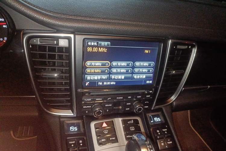 Used Porsche Panamera 2014 Panamera 4 3.0T Audio And AC Panel