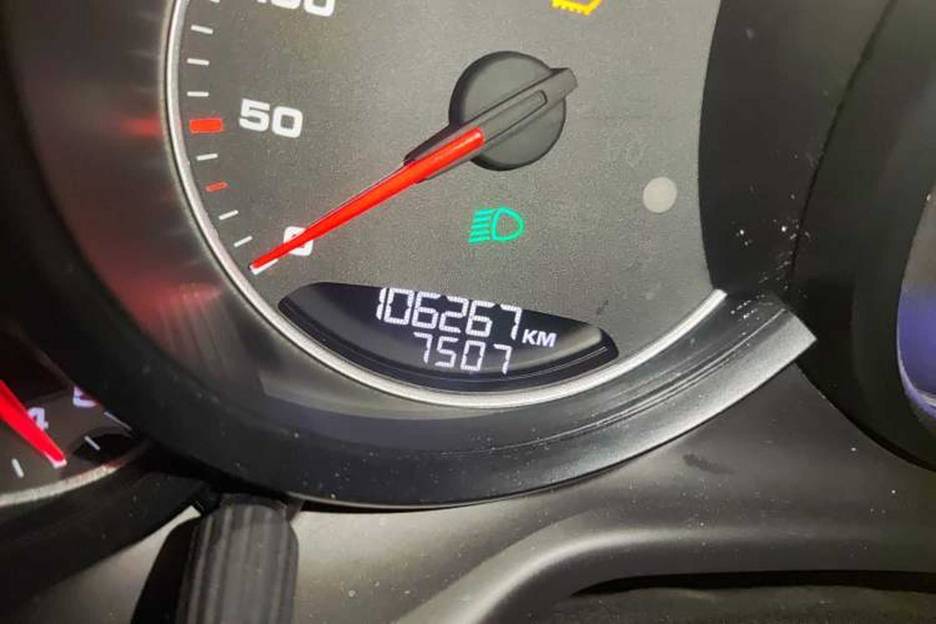 Used Porsche Panamera 2014 Panamera 3.0T Odometer Close Up