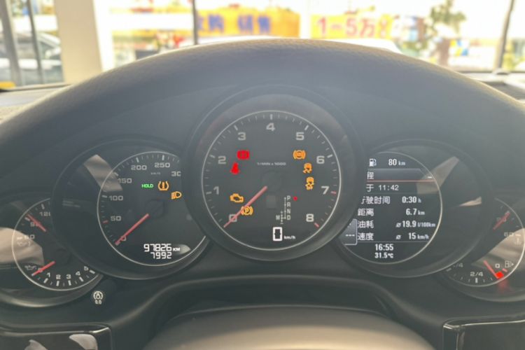Used Porsche Panamera 2016 Panamera Executive Edition 3.0T Odometer Close Up