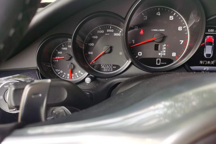 Used Porsche Panamera  Odometer Close Up