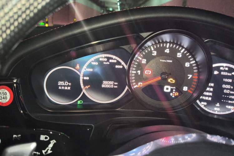 Used Porsche Panamera 2017 Panamera Executive Long Wheelbase 3.0T Odometer Close Up