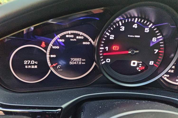 Used Porsche Panamera 2017 Panamera Executive Long Wheelbase 3.0T Odometer Close Up