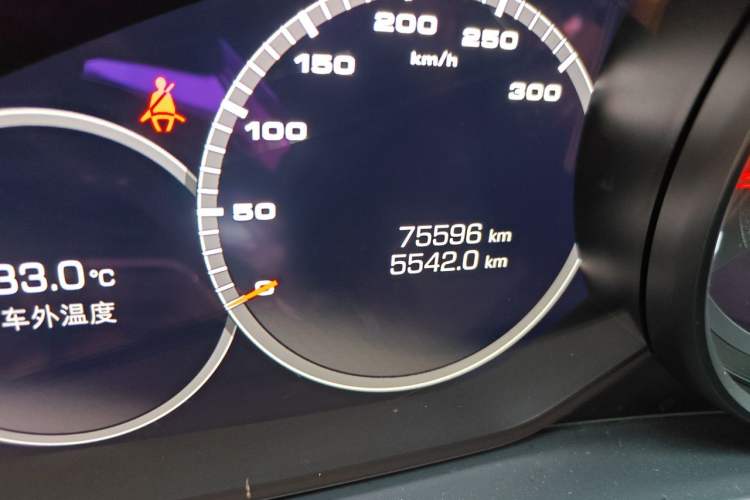 Used Porsche Panamera 2017 Panamera 3.0T Odometer Close Up