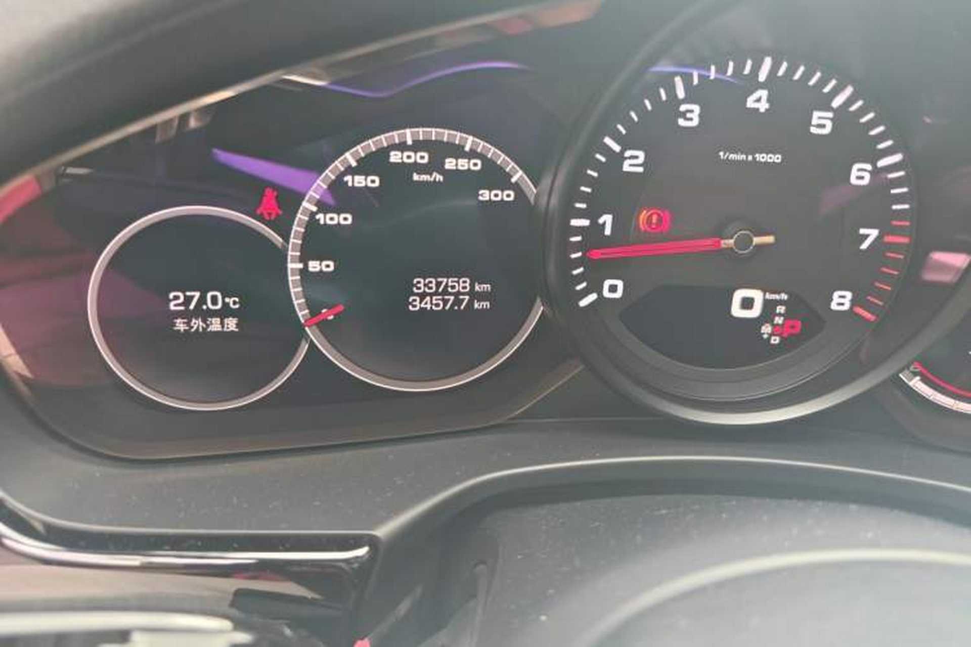 Used Porsche Panamera 2017 Panamera 4 Executive Long Wheelbase 3.0T Odometer Close Up