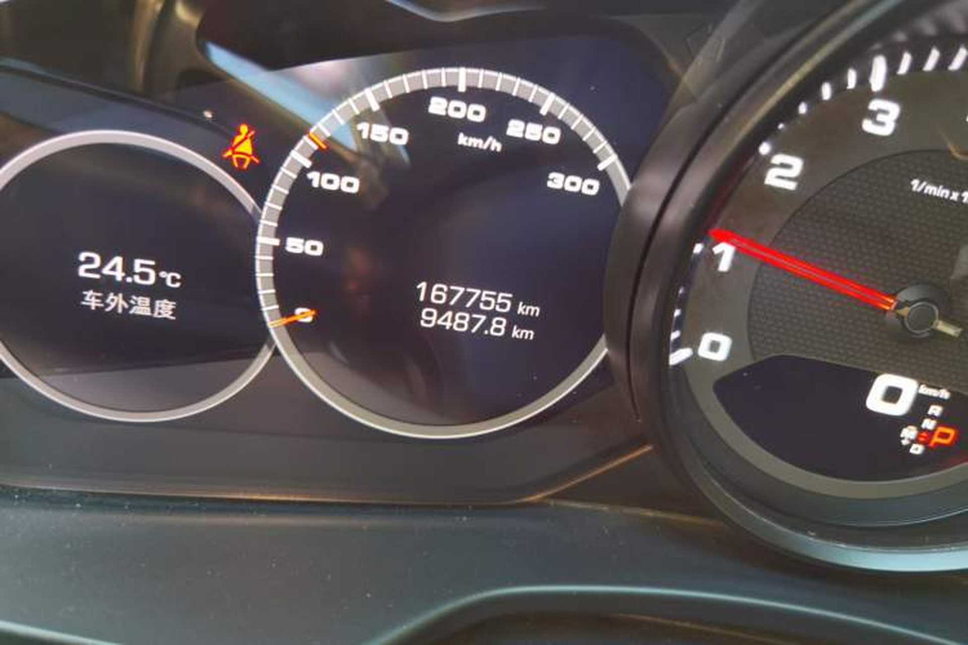 Used Porsche Panamera 2017 Panamera 4 Executive Long Wheelbase 3.0T Odometer Close Up