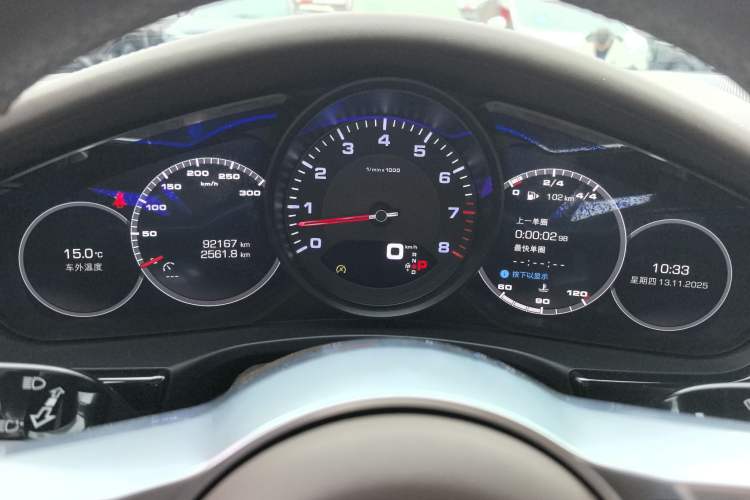 Used Porsche Panamera 2017 Panamera Executive Long Wheelbase 3.0T Odometer Close Up