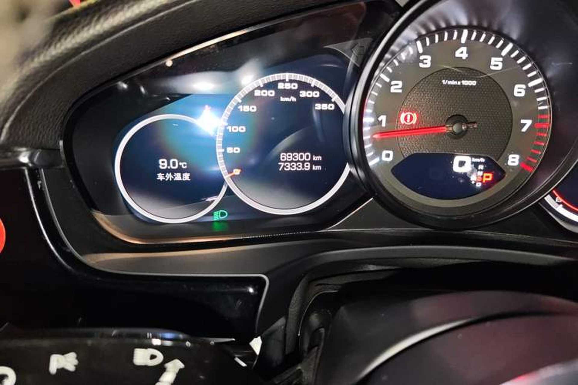 Used Porsche Panamera 2017 Panamera Executive Long Wheelbase 3.0T Odometer Close Up
