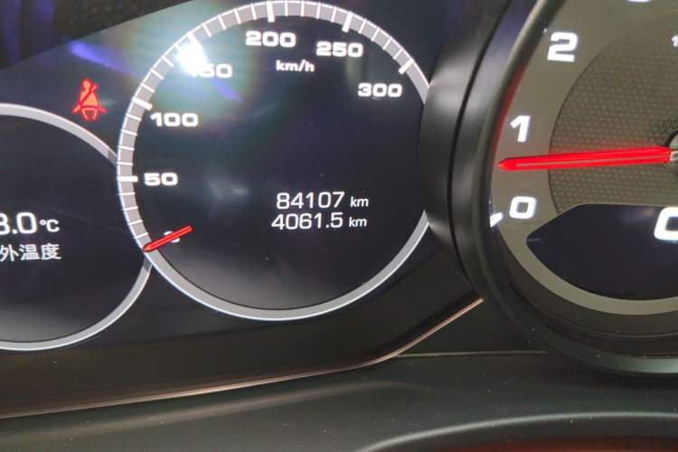 Used Porsche Panamera 2017 Panamera Executive Long Wheelbase 3.0T Odometer Close Up