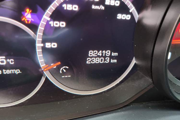 Used Porsche Panamera 2017 Panamera 4 Executive Long Wheelbase 3.0T Odometer Close Up
