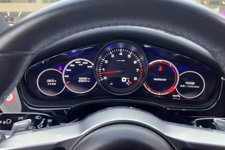Used Porsche Panamera 2019 Panamera 2.9T Odometer Close Up
