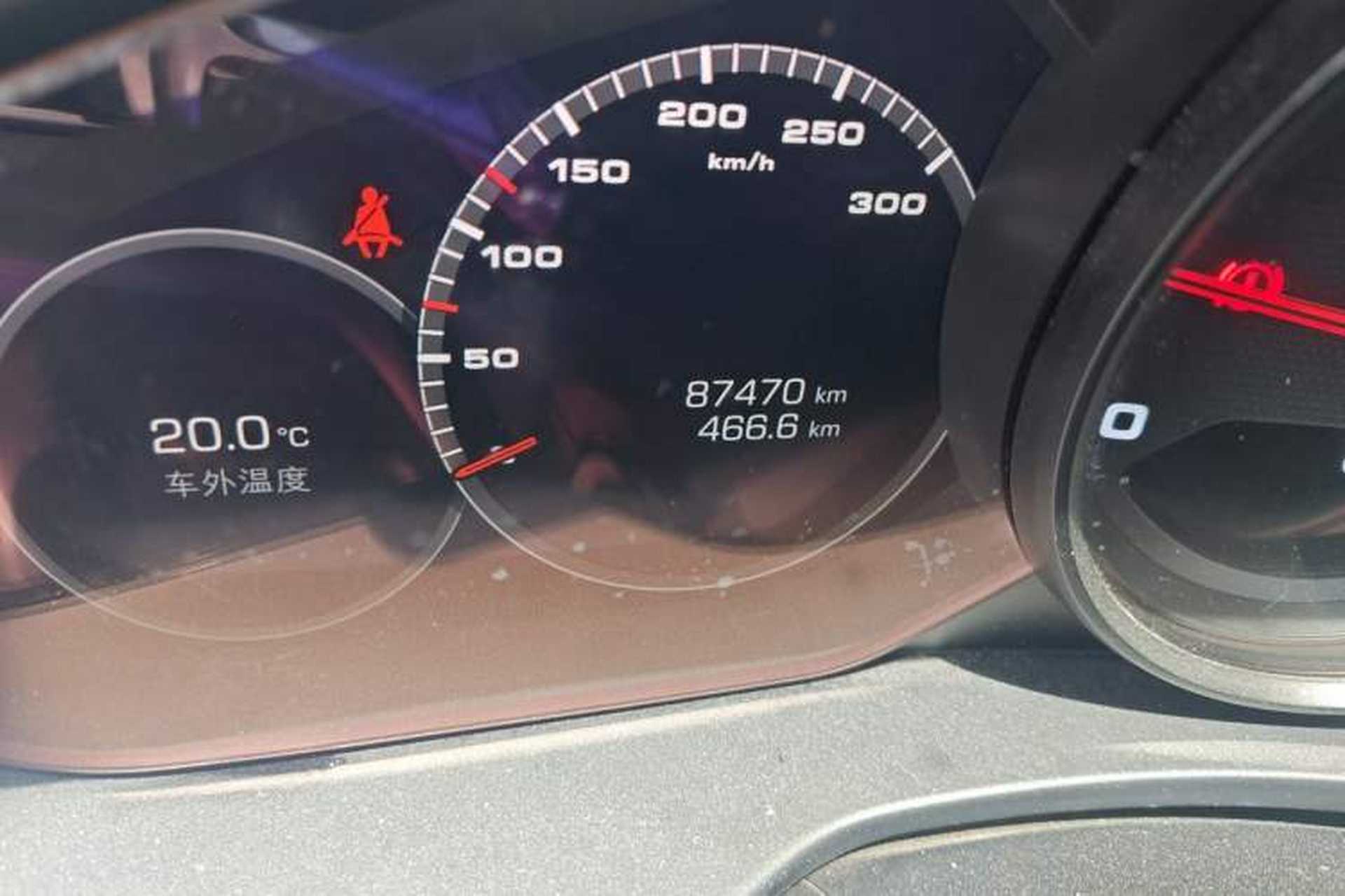 Used Porsche Panamera 2019 Panamera 2.9T Odometer Close Up