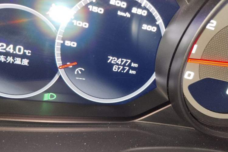 Used Porsche Panamera 2019 Panamera Executive Long Wheelbase 2.9T Odometer Close Up