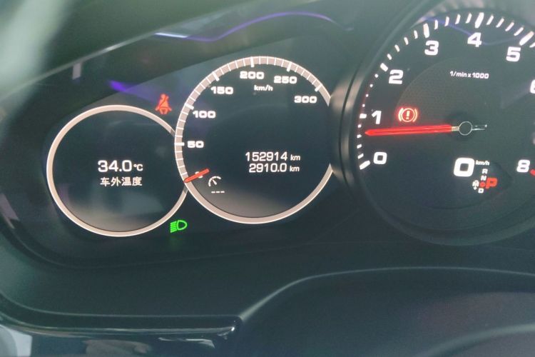 Used Porsche Panamera 2019 Panamera 2.9T Odometer Close Up