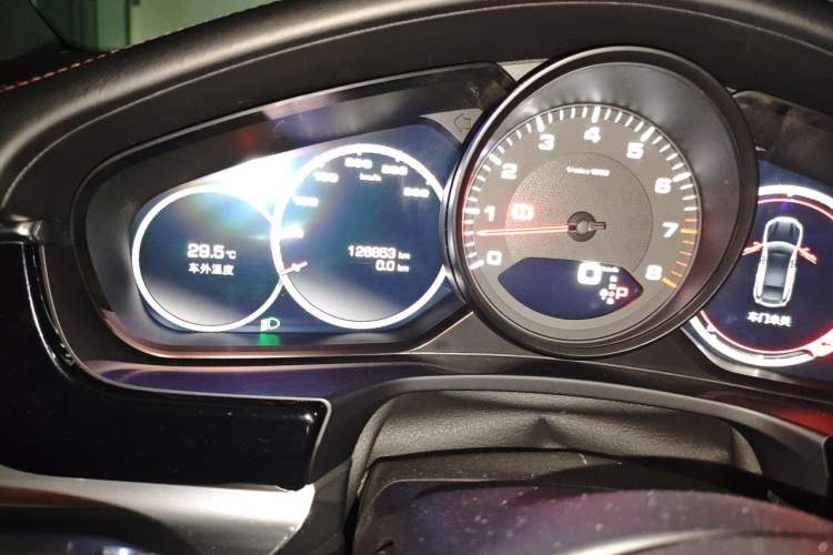 Used Porsche Panamera 2019 Panamera 4 Executive Long Wheelbase 2.9T Odometer Close Up