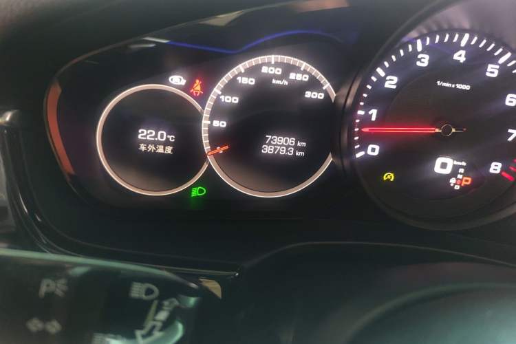 Used Porsche Panamera 2020 Panamera 10th Anniversary Edition 2.9T Odometer Close Up