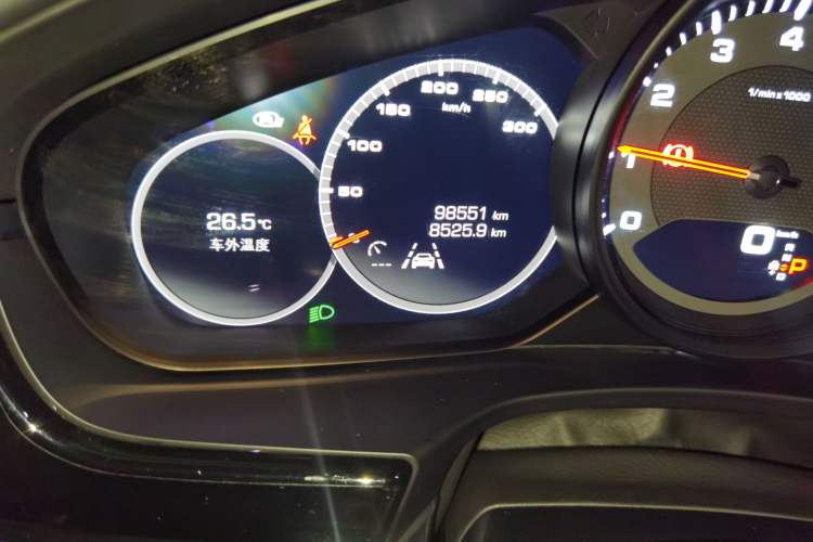 Used Porsche Panamera 2020 Panamera 10th Anniversary Edition 2.9T Odometer Close Up