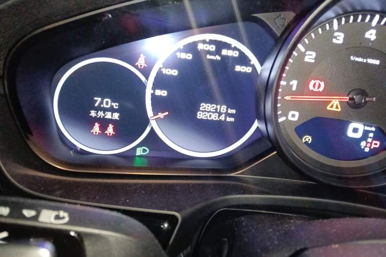 Used Porsche Panamera 2020 Panamera 10th Anniversary Edition 2.9T Odometer Close Up