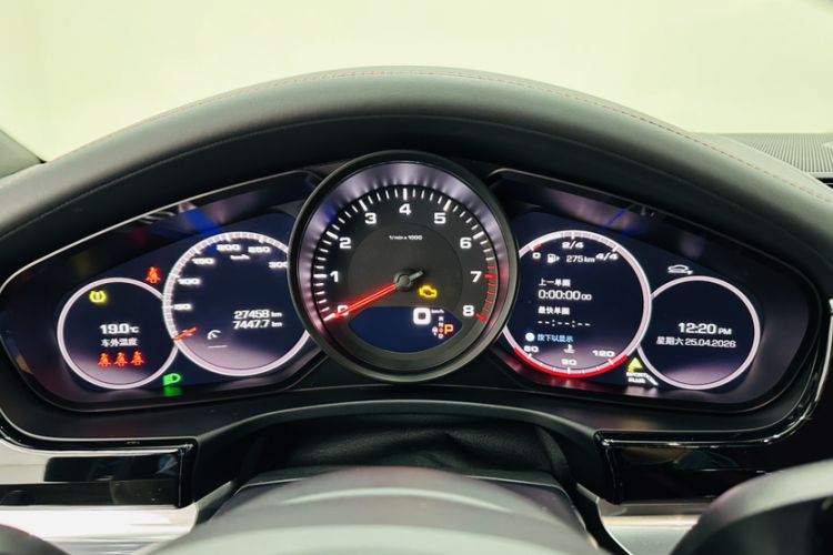 Used Porsche Panamera 2021 Panamera 4 Sport Turismo 2.9T Odometer Close Up