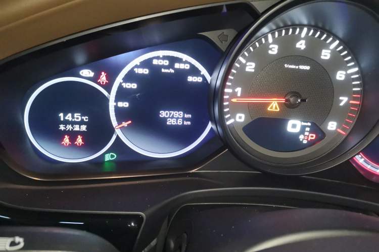 Used Porsche Panamera 2021 Panamera 2.9T Odometer Close Up