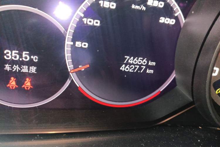 Used Porsche Panamera 2021 Panamera Executive Long Wheelbase 2.9T Odometer Close Up