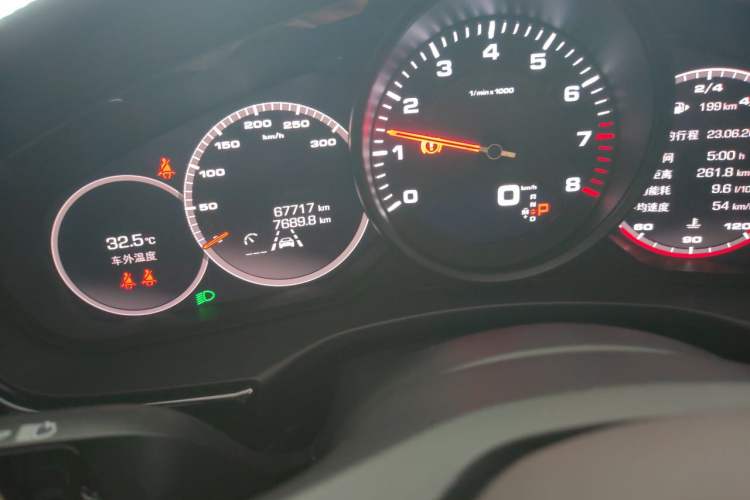 Used Porsche Panamera 2021 Panamera Executive Long Wheelbase 2.9T Odometer Close Up