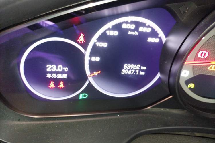 Used Porsche Panamera 2021 Panamera Executive Long Wheelbase 2.9T Odometer Close Up