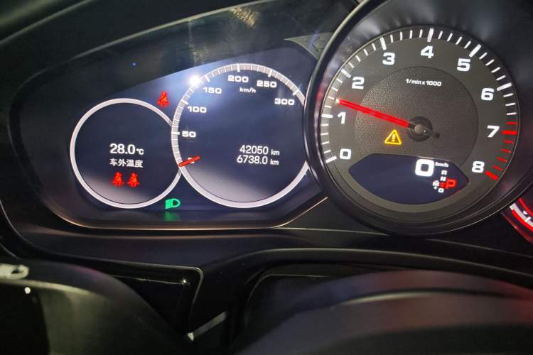 Used Porsche Panamera 2021 Panamera Executive Long Wheelbase 2.9T Odometer Close Up