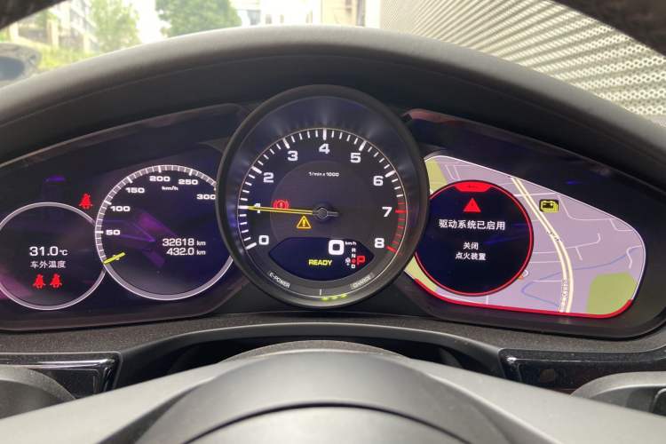 Used Porsche Panamera 2021 Panamera 4 E-Hybrid Executive Long Wheelbase 2.9T Odometer Close Up