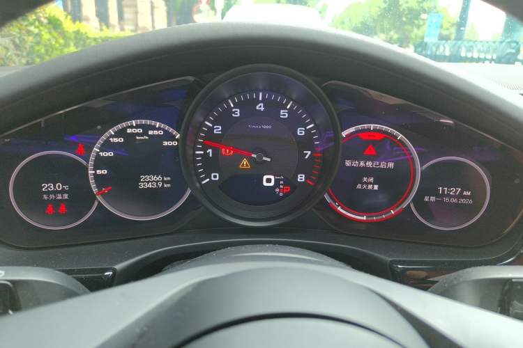 Used Porsche Panamera 2021 Panamera Executive Long Wheelbase 2.9T Odometer Close Up