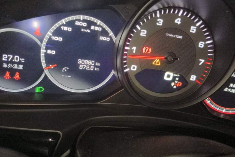 Used Porsche Panamera 2021 Panamera Executive Long Wheelbase 2.9T Odometer Close Up