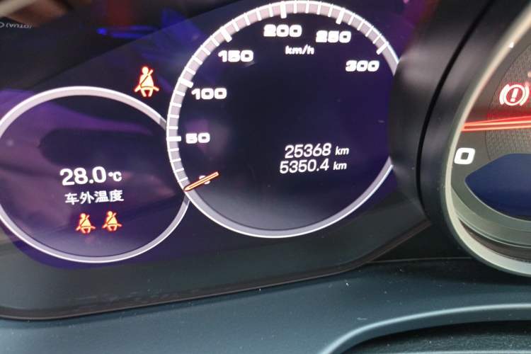 Used Porsche Panamera 2021 Panamera 2.9T Odometer Close Up