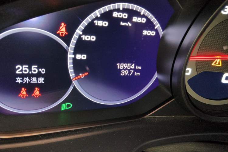 Used Porsche Panamera 2021 Panamera 2.9T Odometer Close Up