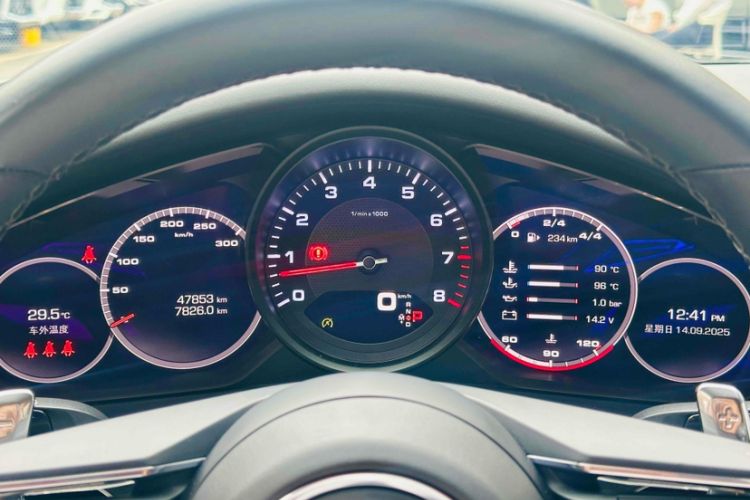 Used Porsche Panamera 2021 Panamera 2.9T Odometer Close Up