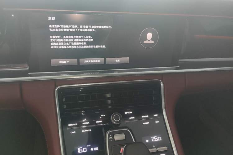 Used Porsche Panamera 2021 Panamera 4 Executive Long Wheelbase 2.9T Audio And AC Panel