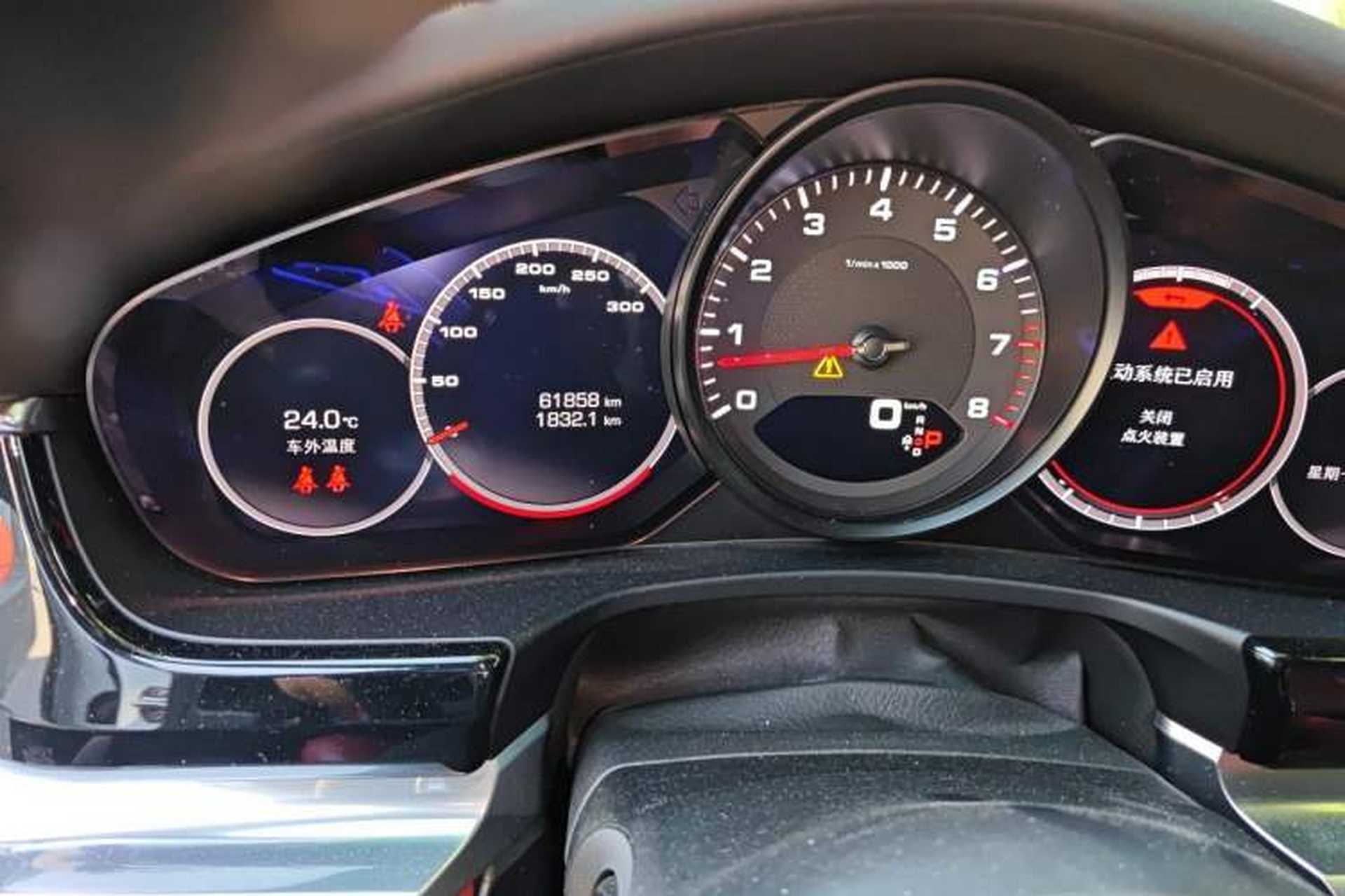 Used Porsche Panamera 2021 Panamera 4 Executive Long Wheelbase 2.9T Odometer Close Up
