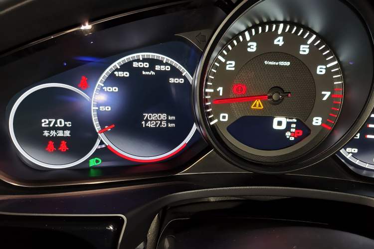Used Porsche Panamera 2021 Panamera Executive Long Wheelbase 2.9T Odometer Close Up