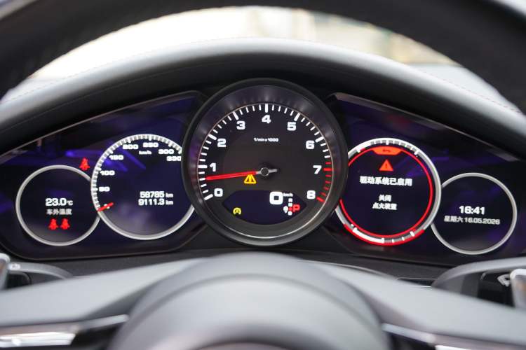Used Porsche Panamera 2021 Panamera 4S 2.9T Odometer Close Up