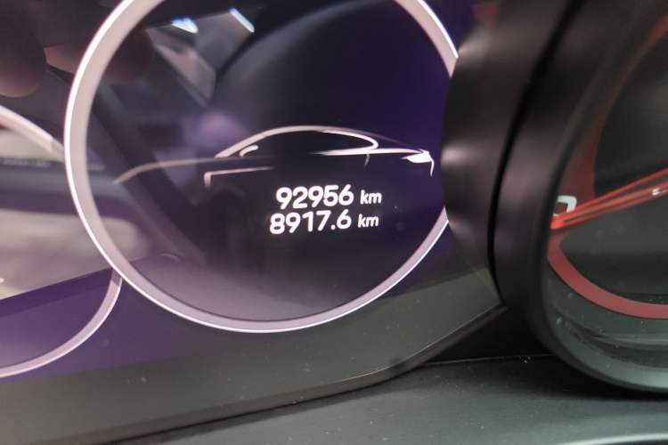 Used Porsche Panamera 2022 Panamera Executive Long Wheelbase 2.9T Odometer Close Up