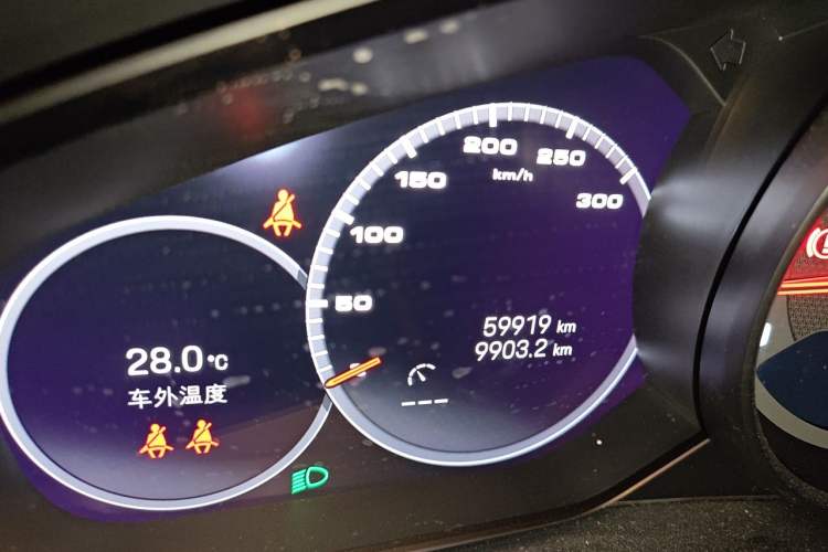Used Porsche Panamera 2022 Panamera 2.9T Odometer Close Up