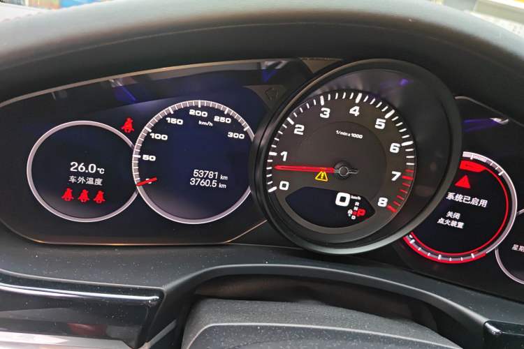 Used Porsche Panamera 2022 Panamera 2.9T Odometer Close Up