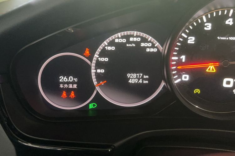 Used Porsche Panamera 2022 Panamera 4S 2.9T Odometer Close Up