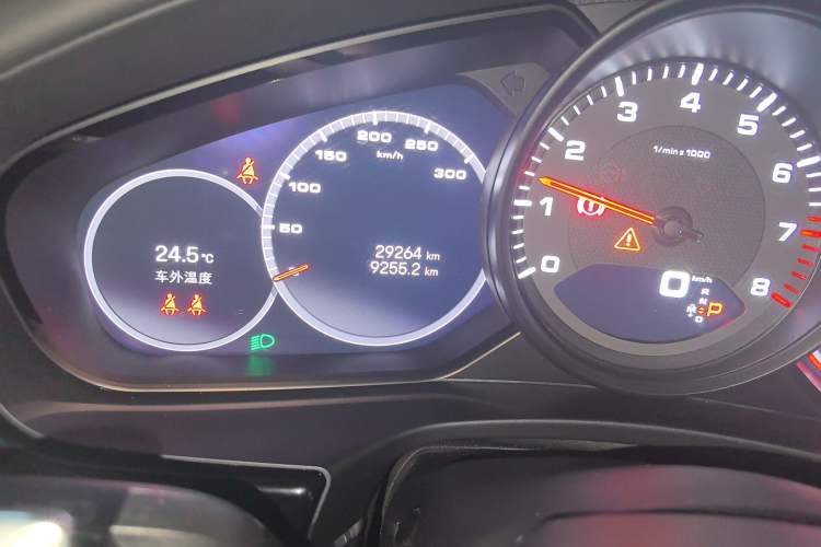 Used Porsche Panamera 2022 Panamera 4 Executive Extended Platinum Edition 2.9T Odometer Close Up